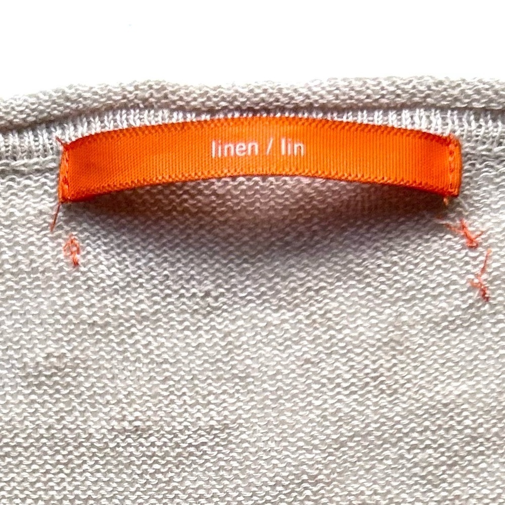 Linen Cardigan Sweater Duster Open Front - Picture 5 of 6